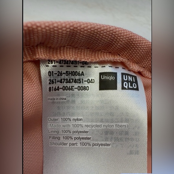 UNIQLO #12 Pink Crescent Moon Crossbody/ Shoulder Bag NWT - Picture 15 of 16